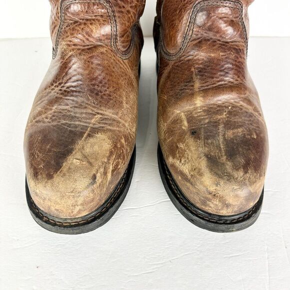 Thorogood Mens Side Zip Wellington Met Safety Toe Boot Size 9 Wide Vibram 8" - Picture 8 of 13